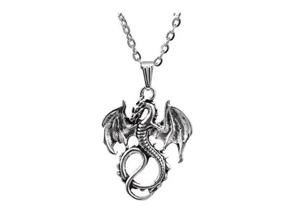 Collar Con Colgante De Dragón Con Diseño De Animal Personalizable Regalo Para Niños