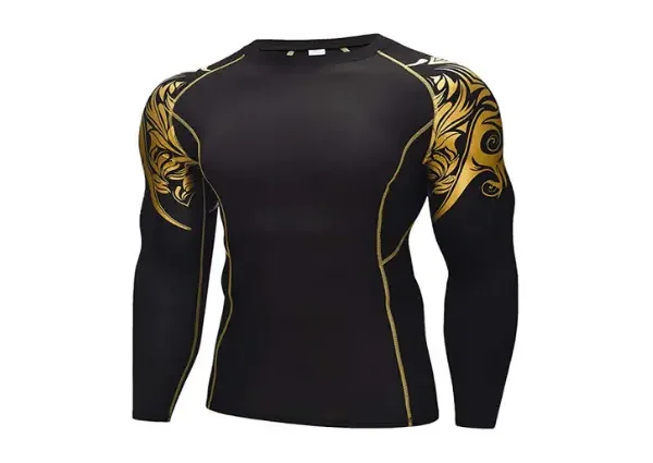 Vogyal Camiseta De Compresión Para Hombre Manga Larga