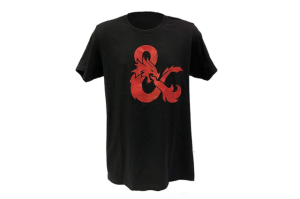 Bioworld Dungeons & Dragons - Camiseta con logotipo de dragones