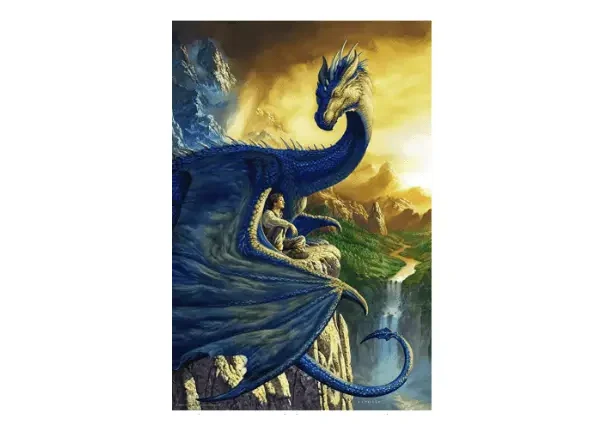Eragon Dragon With Boy By Ciruelo Artist Painting Fantasy Cool Wall Decor Art Print Poster 12x18 1