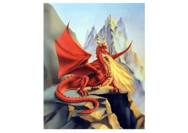 Fire Dragon – Mítico Sue Dawe Decor Art Print