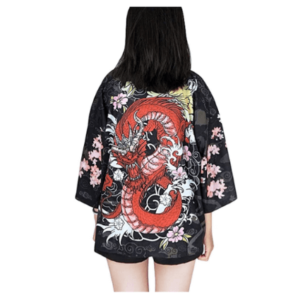 Kimono de manga 3-4 para mujer, holgado, estilo japonés, tallas S-XL