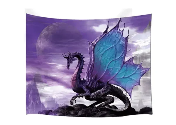 Nymb Decoración De Pared Con Diseño De Dragón Morado Para Dormitorio Sala De Estar Dormitorio Y Dormitorio