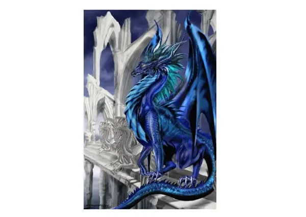 Nightfall Dragon Póster Por Ruth Thompson 12 X 18 Inch