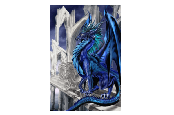 Nightfall Dragon Póster por Ruth Thompson 12 x 18 inch