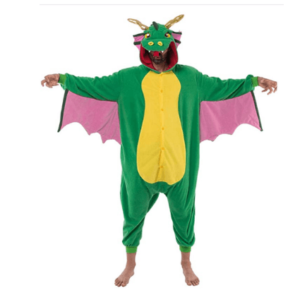 Spooktacular Creations - Pijama de felpa unisex para adultos, disfraz de un dragón