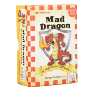 Una tarjeta del juego para controlar la ira mad dragon