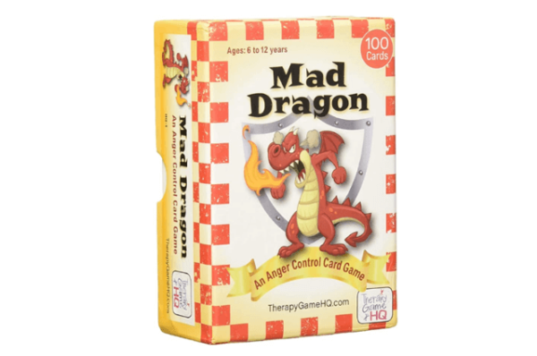 Una tarjeta del juego para controlar la ira mad dragon