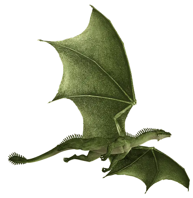Dragón Verde Volando